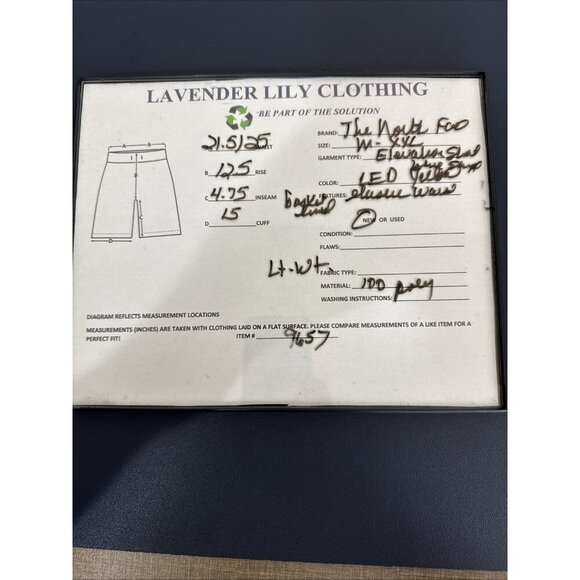 The North Face Men's XXL Elevation Short LED Yellow Lightweight Performance - Picture 14 of 14